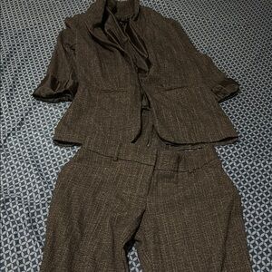 Grey Two-Piece Suit Set